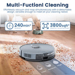 Load image into Gallery viewer, AIRROBO L50+ Robot Vacuum & Mops - Self Empty, Ultrasonic Carpet Detection, 75 Days Hands-Free, 240min Runtime, Smart App Control
