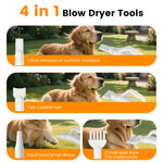 Load image into Gallery viewer, AIRROBO Dog Blower Pet Hair Dryer with Adjustable Speed Temperature, Large Dog Hair Grooming Blower after Bath Swimming, Heating Blower with 4 Nozzles Black
