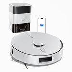 Load image into Gallery viewer, AIRROBO L60+ robot vacuum with automatic dust collection station and smartphone app control