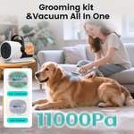 Load image into Gallery viewer, AIRROBO Dog Grooming Kit, 7 Grooming Tools, Pet Grooming Vacuum, Dog Clippers Kit, Low noise, PG80PLUS

