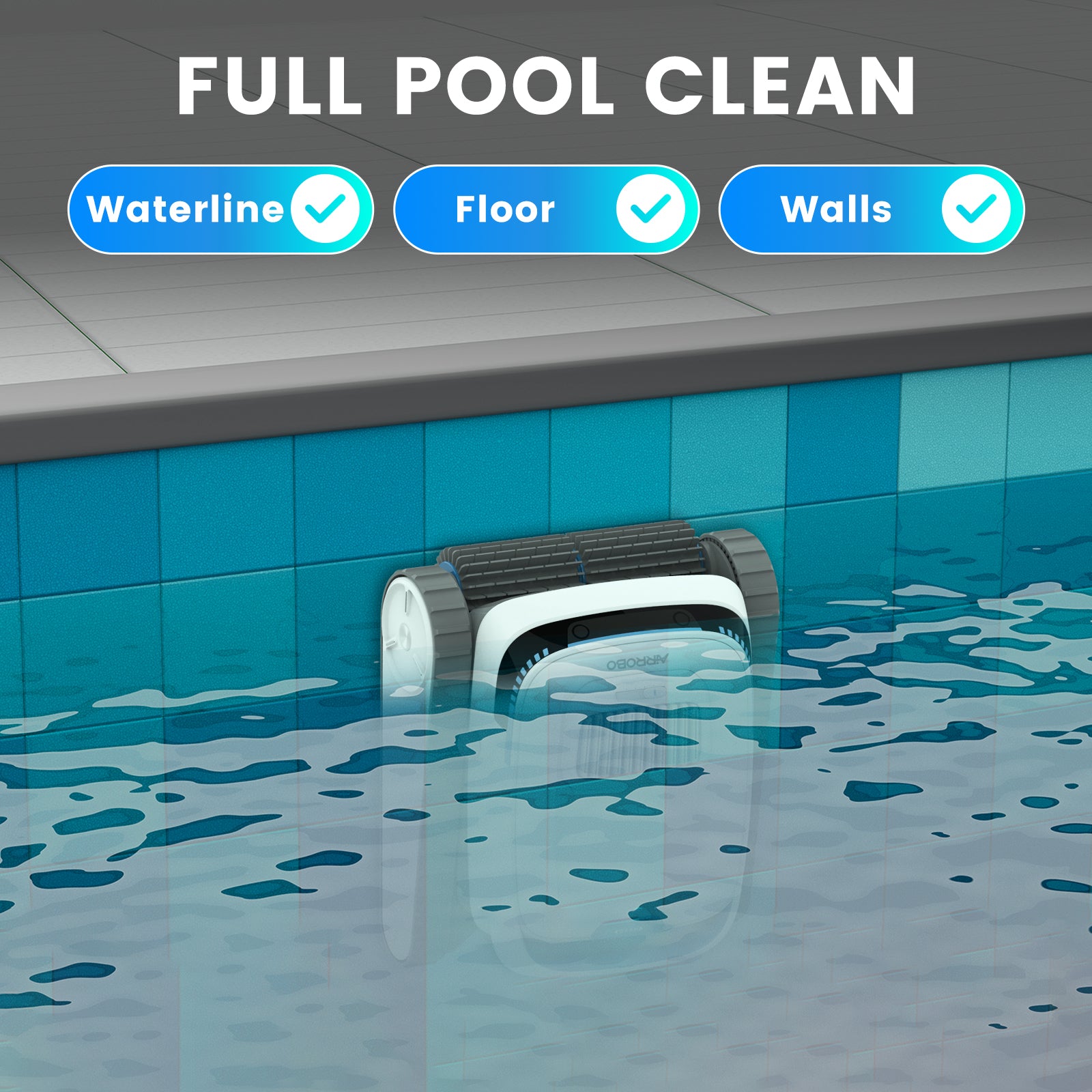 AIRROBO PC10 Cordless Robotic Pool Cleaner | 120-Min Runtime