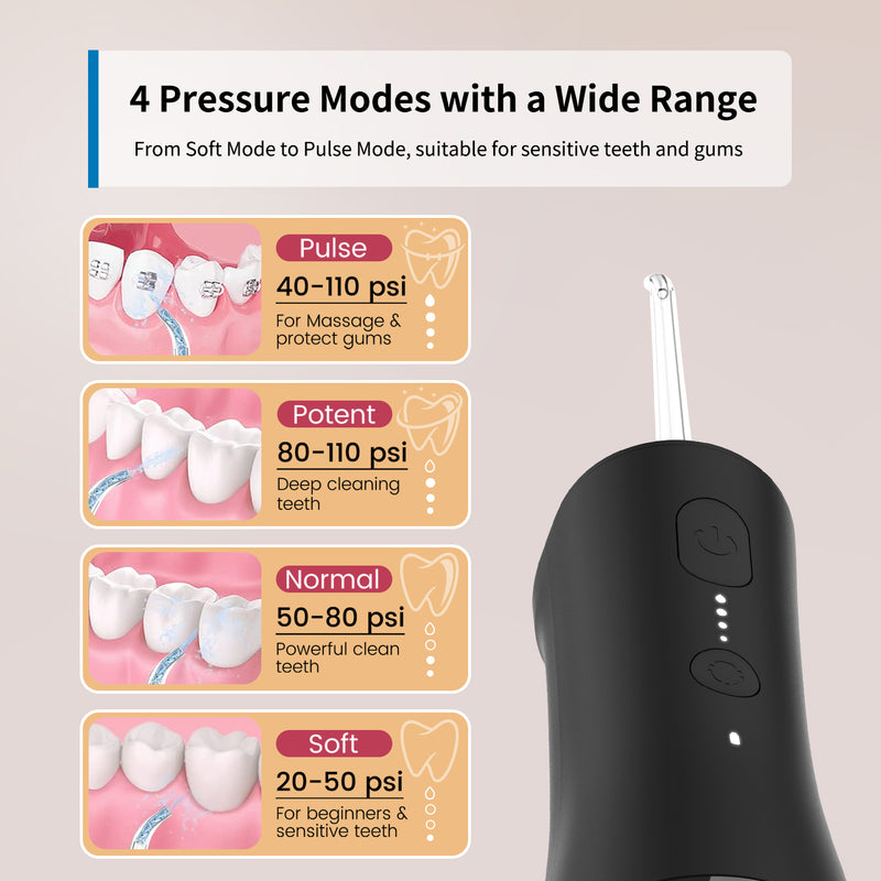 AIRROBO W1 | Portable Waterproof Oral Irrigator | Cordless Water Flosser