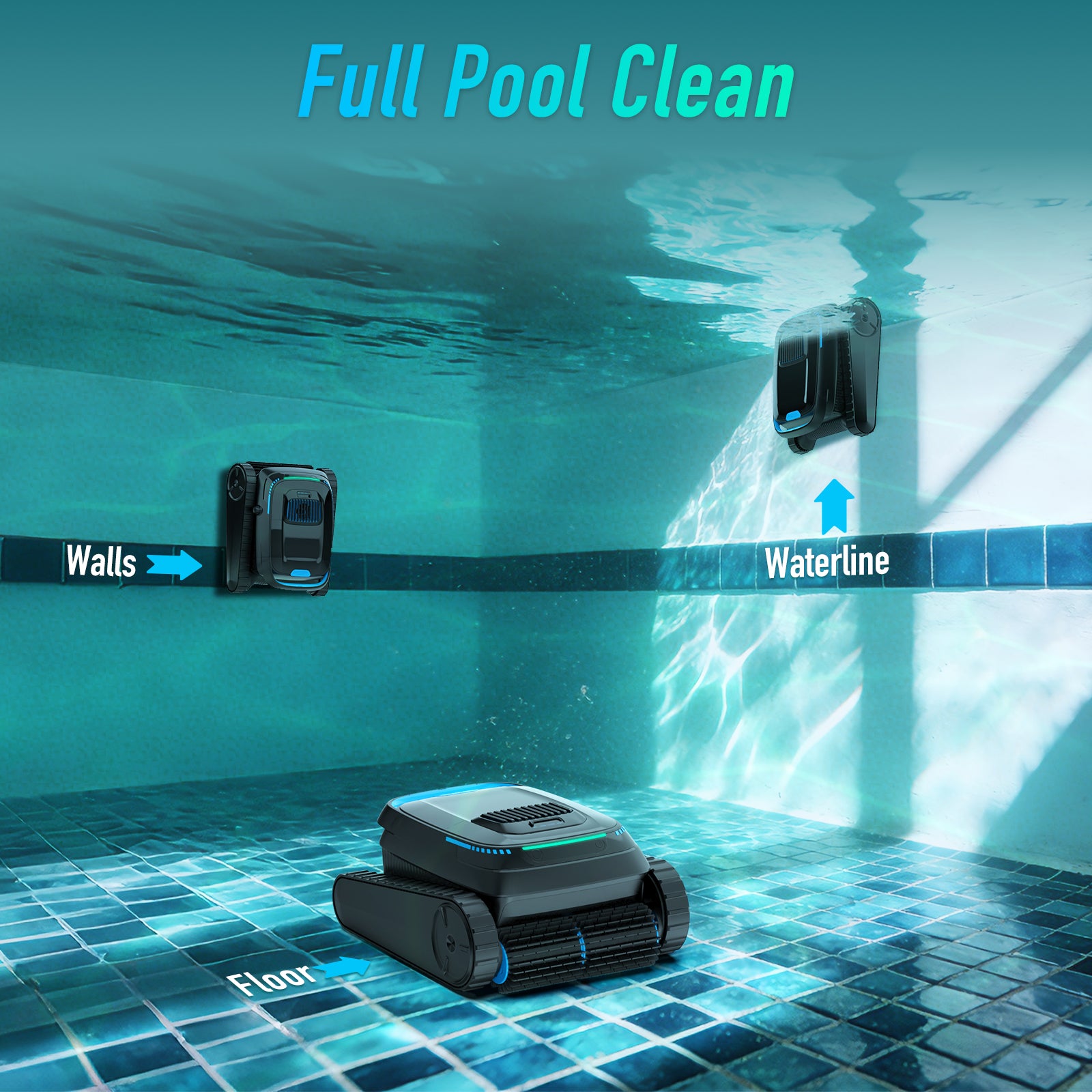 AIRROBO PC10 Cordless Robotic Pool Cleaner | 120-Min Runtime
