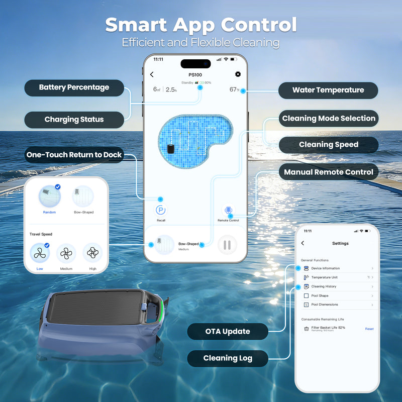 AIRROBO SP200 compatible with freshwater saltwater chlorinated pools
