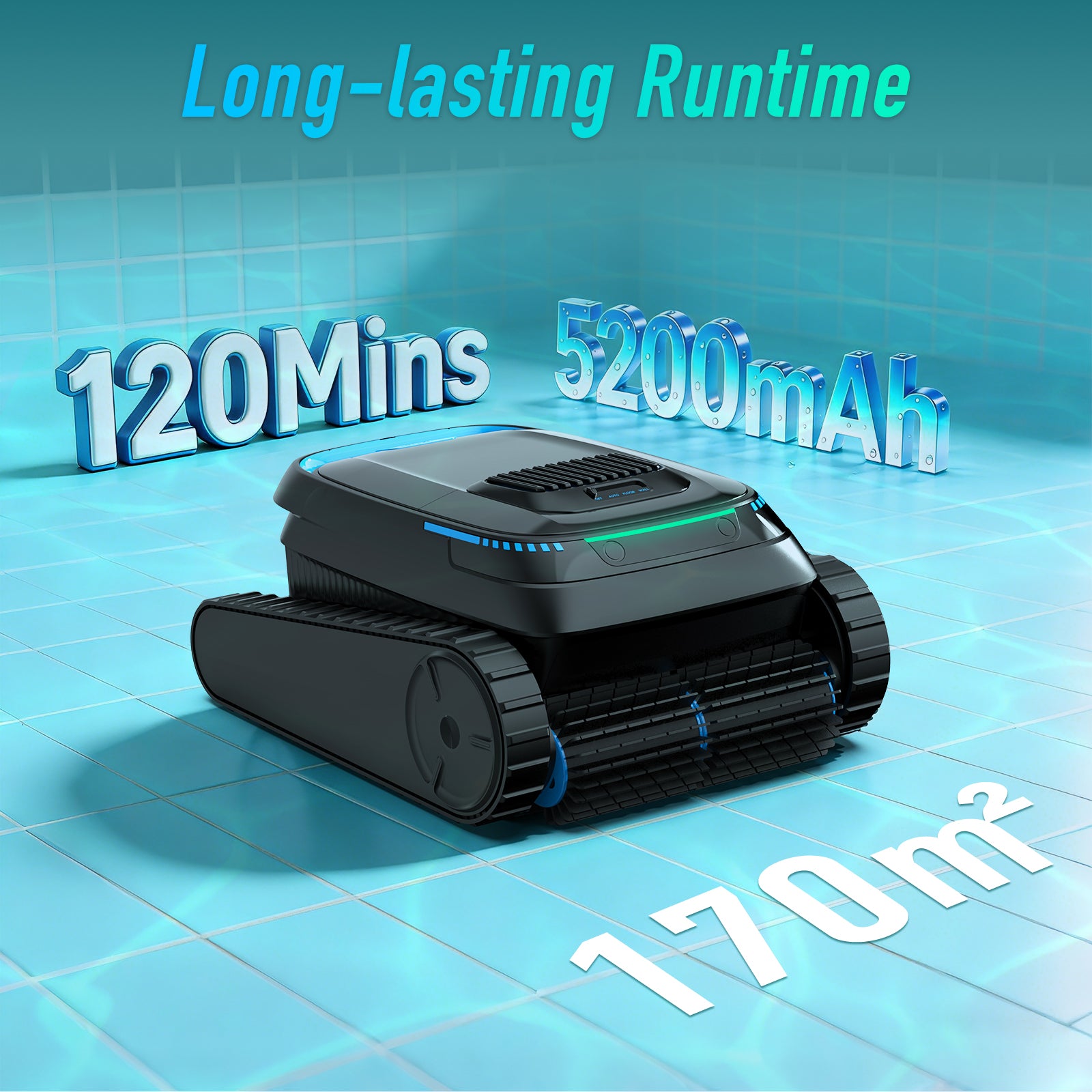 AIRROBO PC10 Cordless Robotic Pool Cleaner | 120-Min Runtime