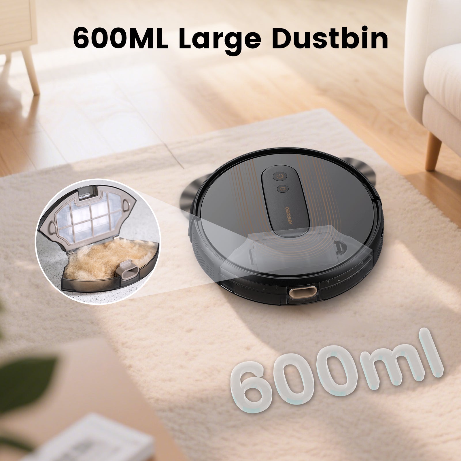 AIRROBO G50 Robot Vacuum with Home Mapping,2800 Strong power,Wi-fi Connect