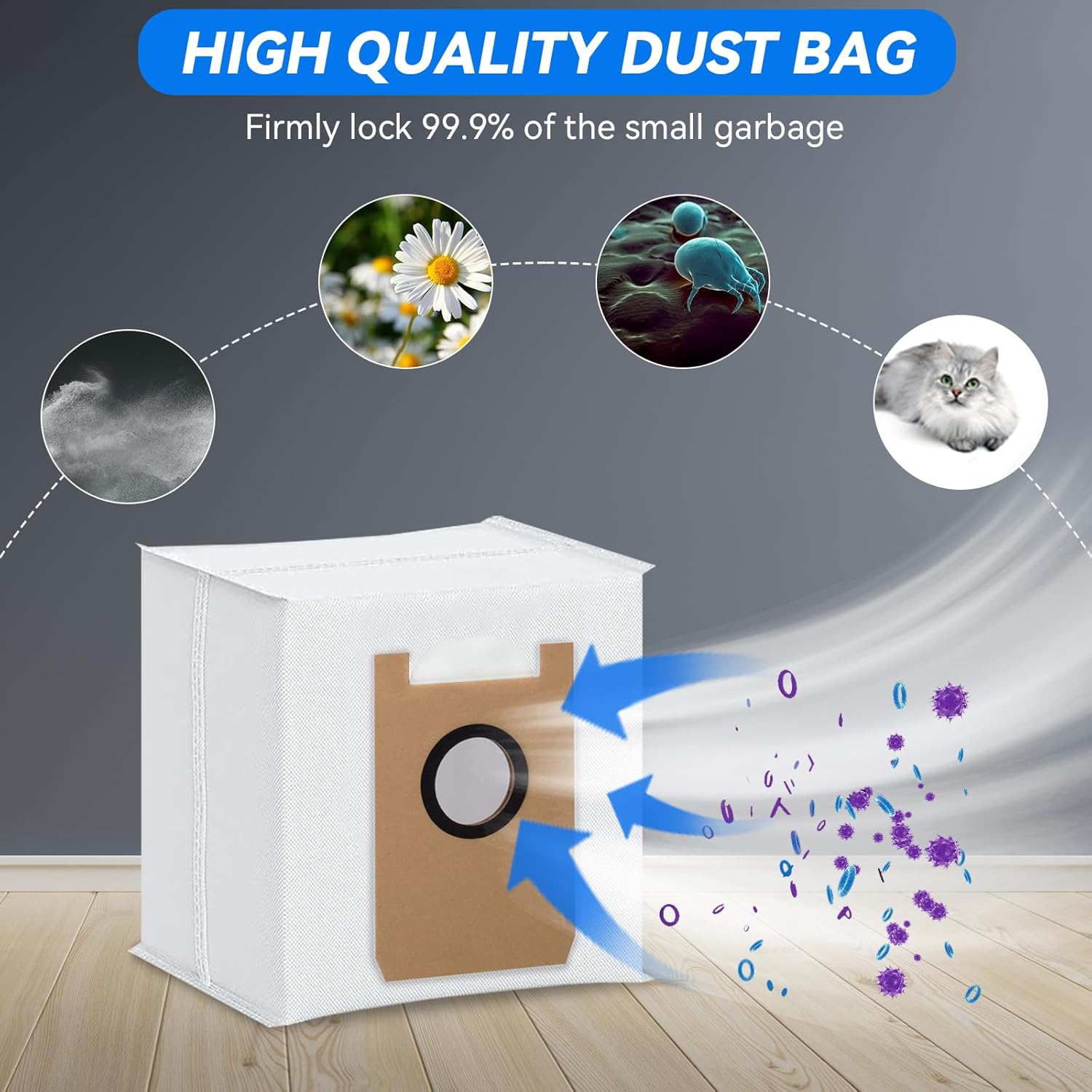 AIRROBO T30+/L60+ 6 PCS Disposable Dust Bag